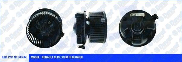 KALE 343560 Kalorifer Motoru Renault Clio Iii 1.2 16v-1.4 16v-1.6 16v-2.0 16v-1.5 Dci 05> (Otomatik Klimali) (12v)